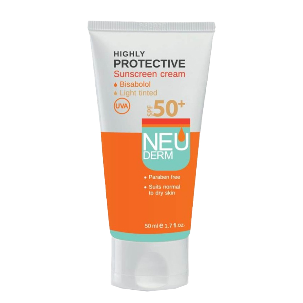 کرم محافظ آفتاب SPF50+ رنگي روشن